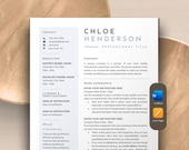 Resume Template, CV Template Word, Apple Pages Resume Template Word | Creative Resume Modern Resume Template | 1 2 Page Executive Resume