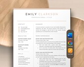 CV Template Word, Resume Template Google Docs, Apple Pages Resume | Modern Pink Resume Template, Feminine Resume, Makeup Artist Resume