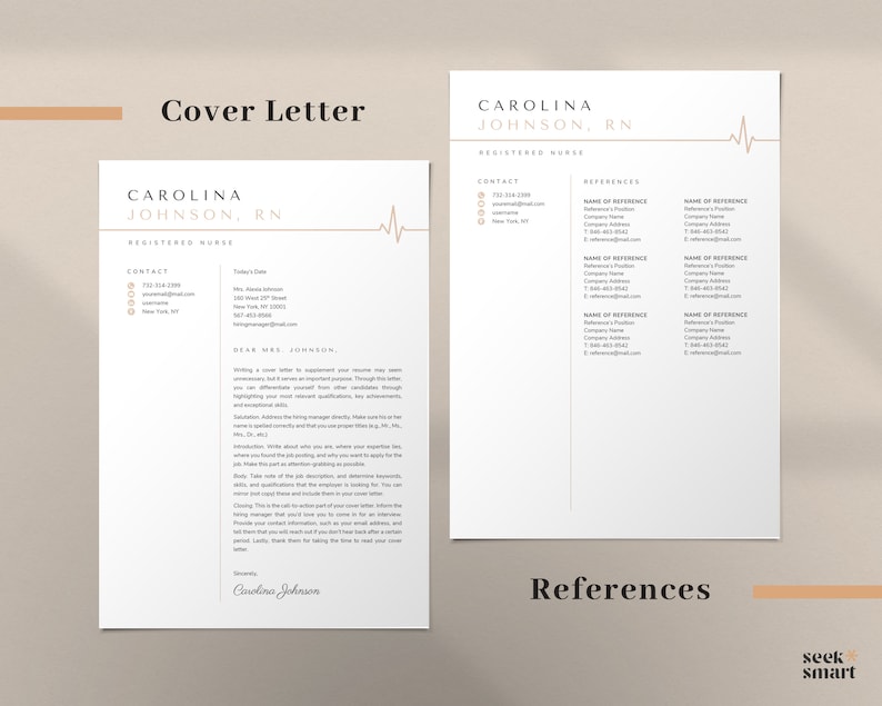 Nurse Resume Template Word, Resume Google Docs, Apple Pages Resume | Nursing Resume, LPN Resume, RN Resume, Medical Resume, CV Template image 5