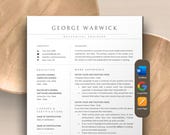 Engineer Resume Template Word, Google Docs, Apple Pages Mac | Software Engineer Resume CV Template, Engineering Resume, Mechanical Engineer