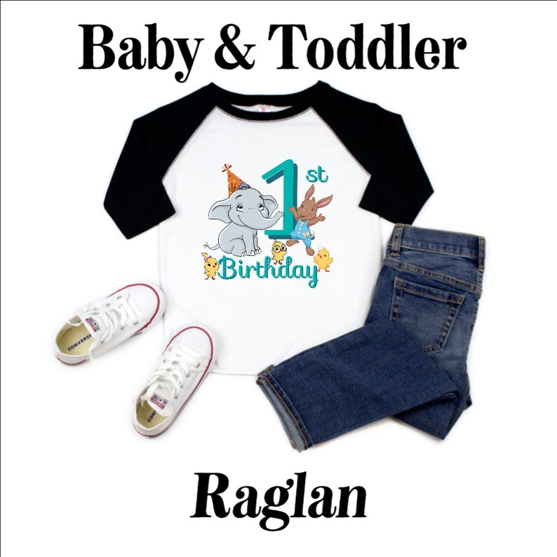 Canticos 1st Birthday Shirt 1st Birthday Shirt Raglan or - Etsy