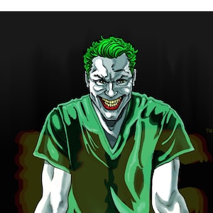 Joker 11x17 Poster with Original Art by Chris Asselin