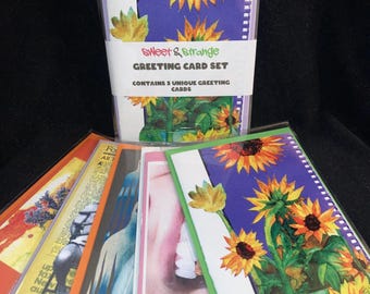 Sweet & Strange Greeting Card Set 2