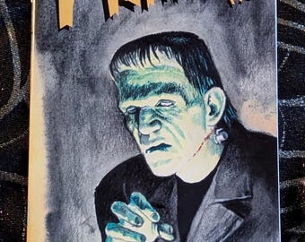 Frankenstein 1931 original art zine
