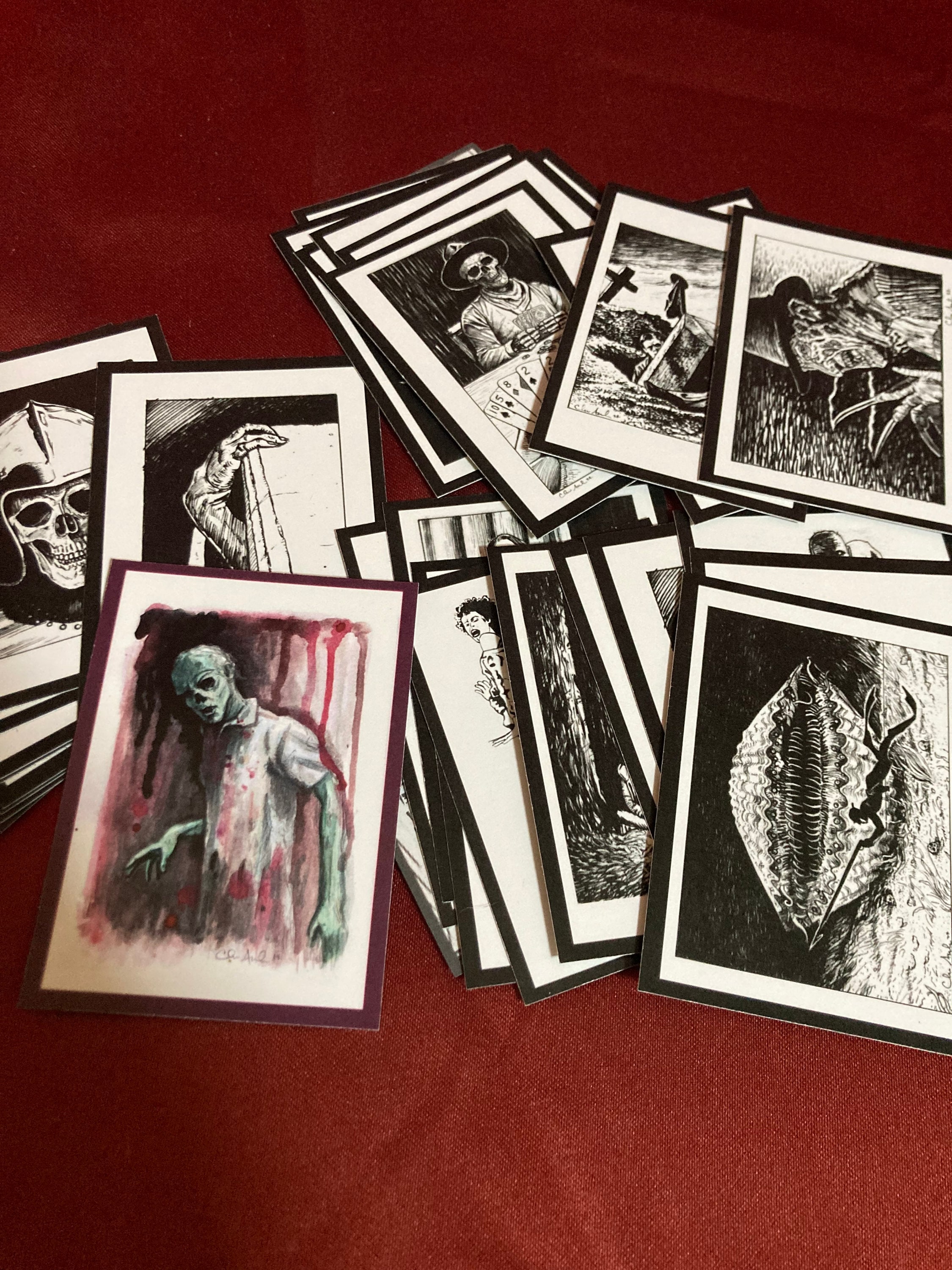Spooky Pack Trading Cards - Etsy
