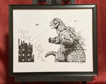 Godzilla 8x10 Art Print