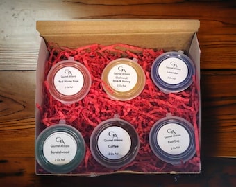 Six Highly Scented Jelly Melts, Gel Wax Melts Gift Box, Sample Wax Melt Gift, Sampler Box , Jelly Melts, Wax Melt Gift Box, Gift, Wax Melts
