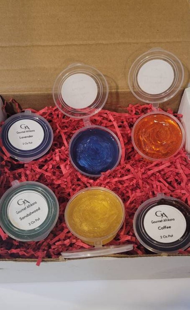 Six Highly Scented Jelly Melts Gel Wax Melts Gift Box Sample Etsy