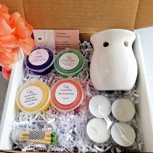 Highly Scented Gel Wax Melt| Gift Box| Wax Melt Gift| Jelly Melts| Gift Idea| Handmade Gift| Wax Melts| Tea Lights| Wax Warmer Gift Set|
