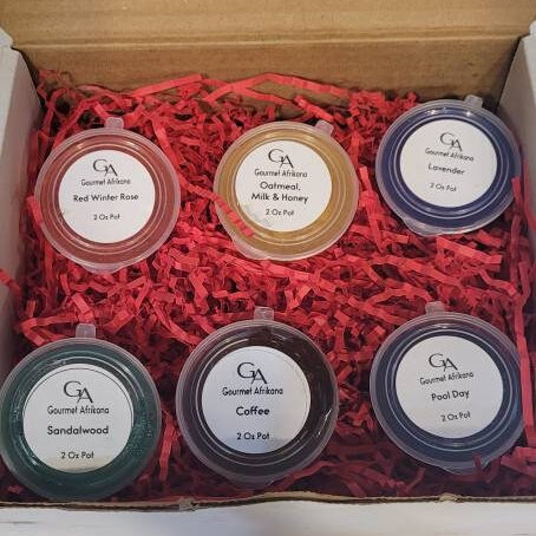 Six Highly Scented Jelly Melts, Gel Wax Melts Gift Box, Sample Wax Melt