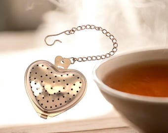 Heart Tea Infuser | Stainless Steel Loose Leaf Strainer