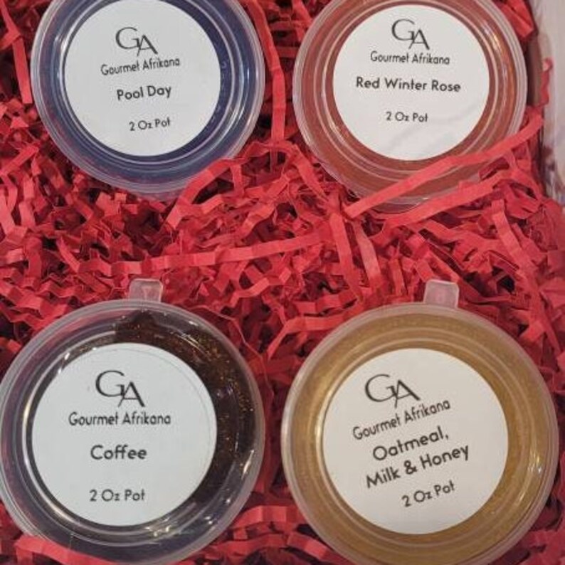 Six Highly Scented Jelly Melts, Gel Wax Melts Gift Box, Sample Wax Melt