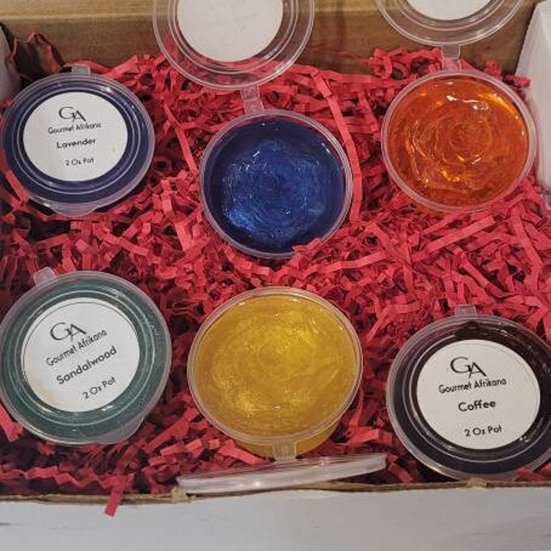 Six Highly Scented Jelly Melts, Gel Wax Melts Gift Box, Sample Wax Melt