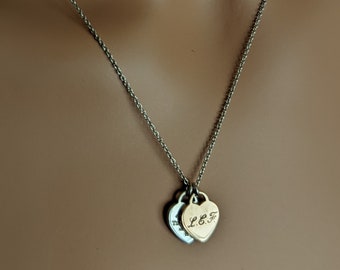 Tiffany Double Heart - Etsy UK