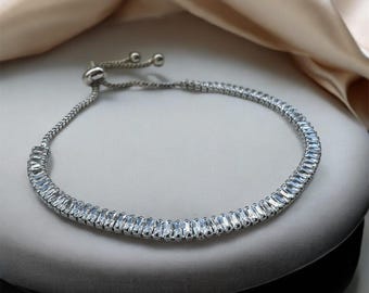 Pandora Sparkling Slider Tennis Bracelet With CZ - Etsy