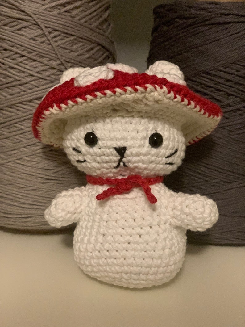 Mushroom Cat Crochet Pattern Etsy