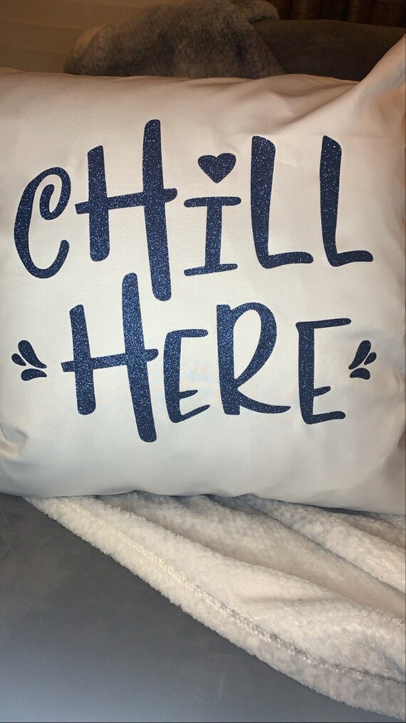 chill here pillow