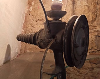 Old grinder lamp