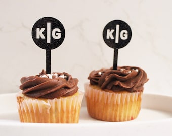 Custom Cupcake Toppers- Bridal Shower Cupcake Toppers- Acrylic Cupcake Toppers- Engagement Party Decor