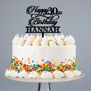 CUSTOM Acrylic Cake Topper- Laser Cut Cake Topper- Birthday Cake Topper- Kids Birthday Cake Topper- Birthday Decor