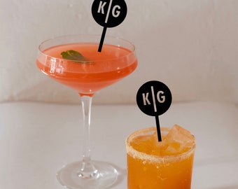 CUSTOM drink stirrers- Personalized drink stirrers-   Laser Cut Party Decor- Laser Cut Wedding Decor