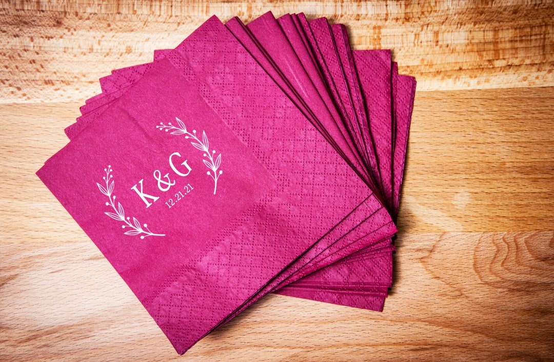 Custom Bar Napkins Personalized Cocktail Napkins Custom Napkins Party Napkins Bar Napkins Etsy