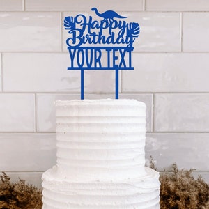 CUSTOM Acrylic Cake Topper- Laser Cut Cake Topper- Birthday Cake Topper- Kids Birthday Cake Topper- Birthday Decor