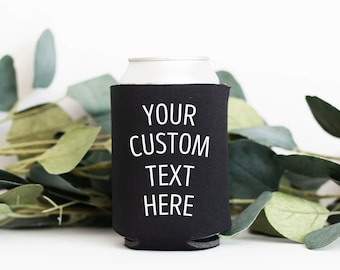 Graduation Can Coolers- Custom Can Coolers- Graduation Party Favors- Personalized Can Coolers- Guest Favors- Custom Koozies
