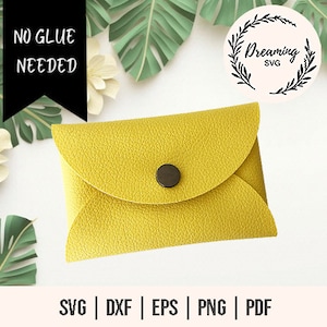 Carteiras de cartão sem cola SVG - porta-moedas SVG - sem costura Carteiras sem cola SVG - bolsa de carteira svg - bolsa de embreagem de couro falso sem costura - carteira de cartão