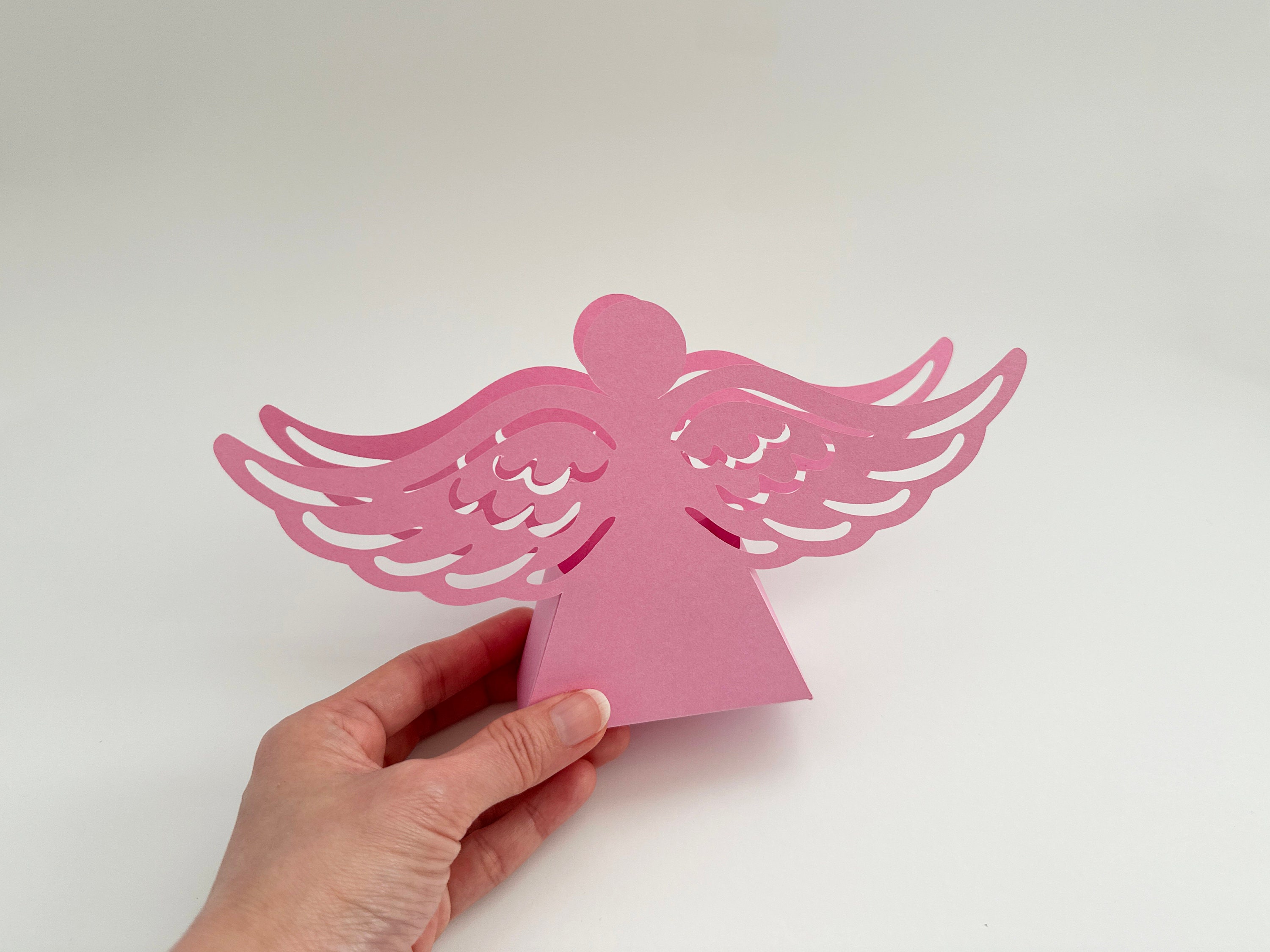 Angel Christmas Box Template - Angel Favor Box SVG - Angel Candy Box ...