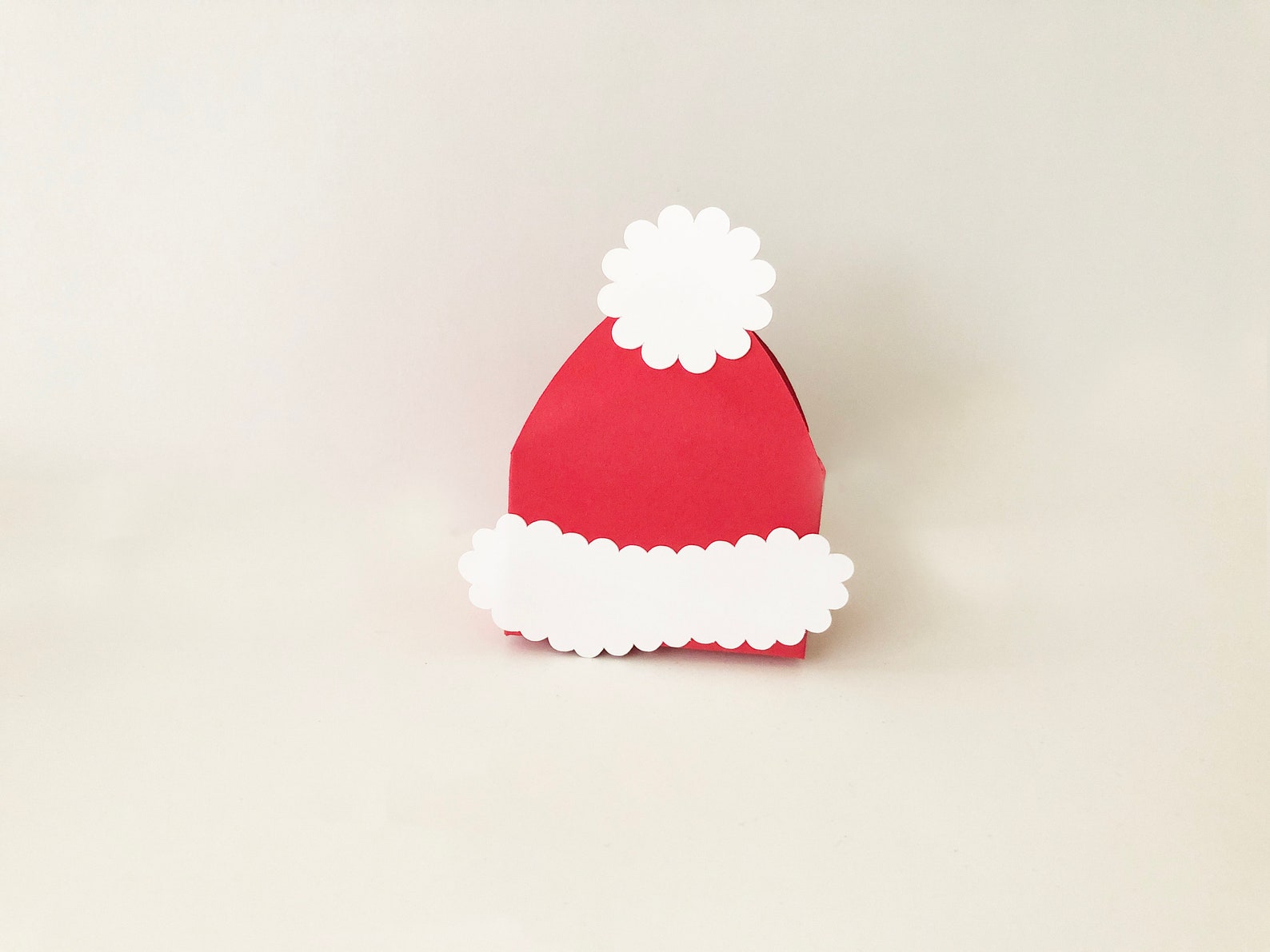 Santa Hat Box SVG Santa Hat Gift Box Template Christmas Etsy