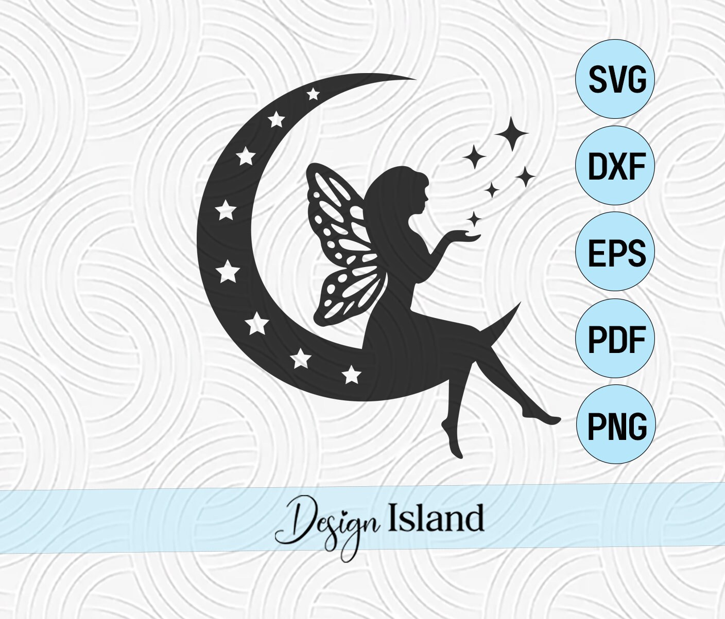 Moon Fairy SVG Fairy in the Moon Svg Fairy Svg Boho Moon - Etsy Australia