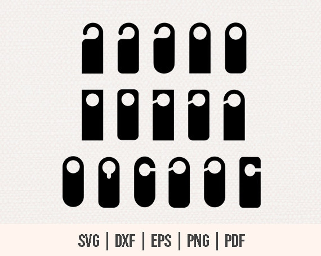 16 Door Hangers SVG - Door Hanger Bundle SVG - Door Hangers Template ...