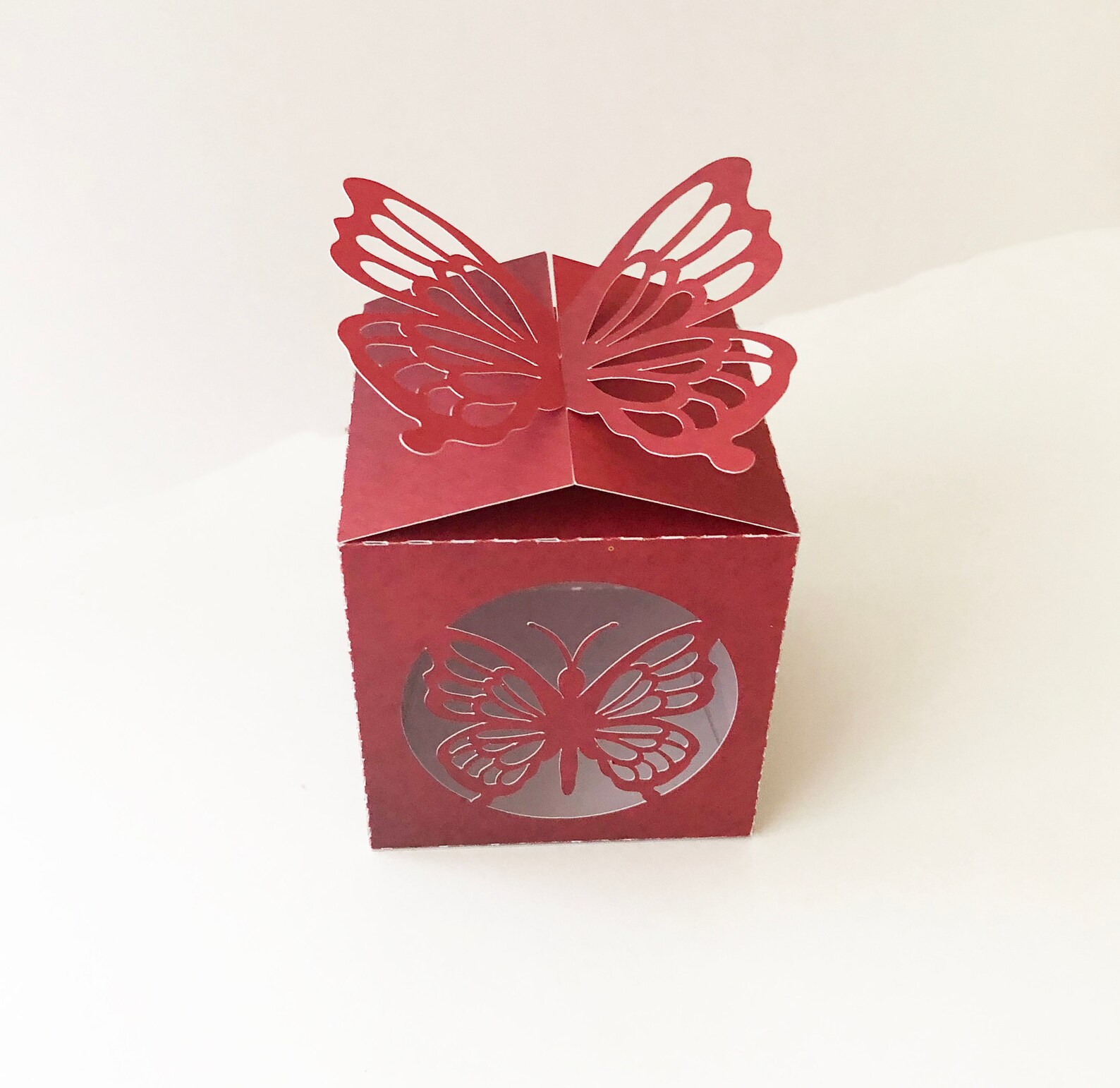 Butterfly Box SVG Butterfly Gift Box Template Twist Box Etsy