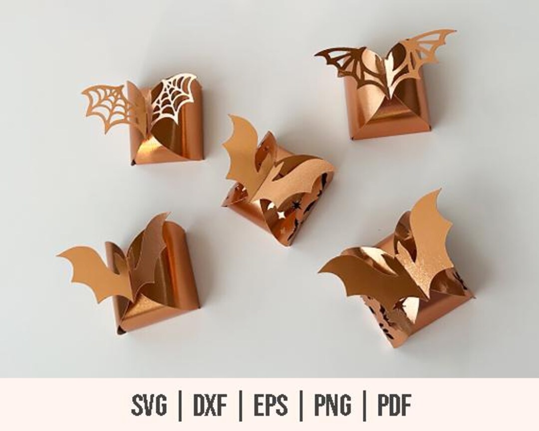 Bat Box SVG Bundles - Halloween Bat Gift Box Template - Twist Box SVG ...