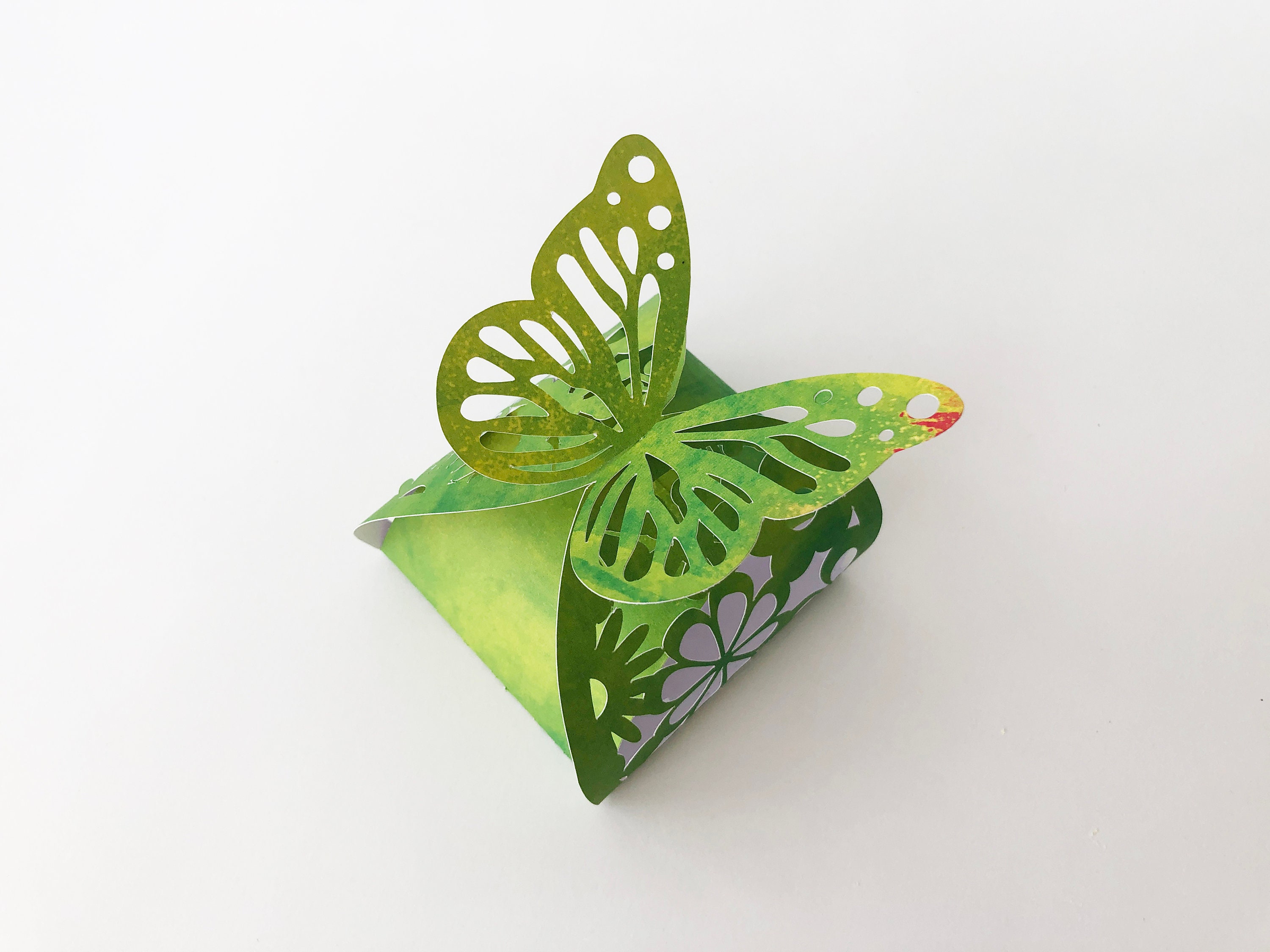 Butterfly Box SVG Butterfly Gift Box Template Twist Box Etsy UK