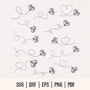 Heart Paths Bundle SVG PNG Files For Cutting Machines - Hearts Bundle SVG - Hearts Bundle Svg - Love Heart Path Silhouette