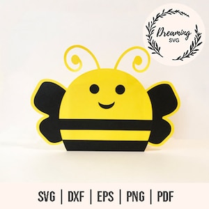 Honey Bee Bag Templates SVG - Cute Honey Bee Bag SVG - Honey Bee Favor Bag SVG - Bee Purse svg - Backpack svg - Bumble Bee Backpack svg