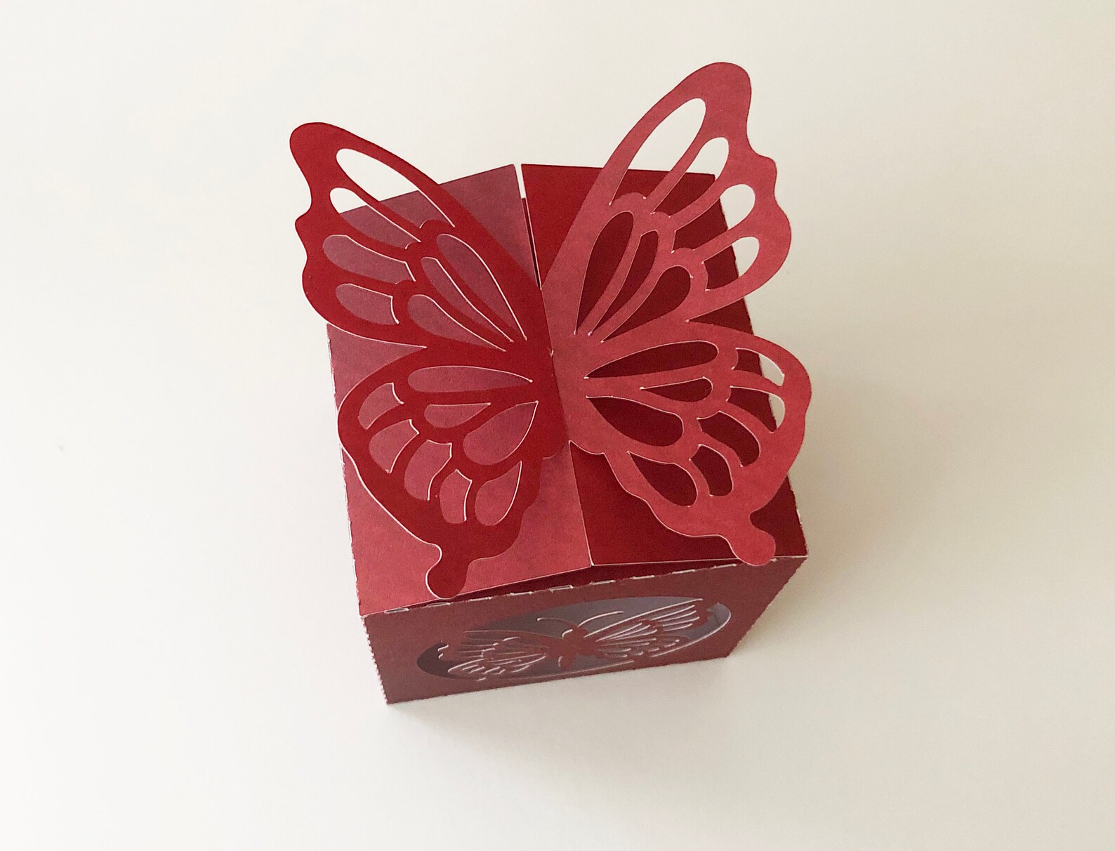 Butterfly Box SVG Butterfly Gift Box Template Twist Box Etsy