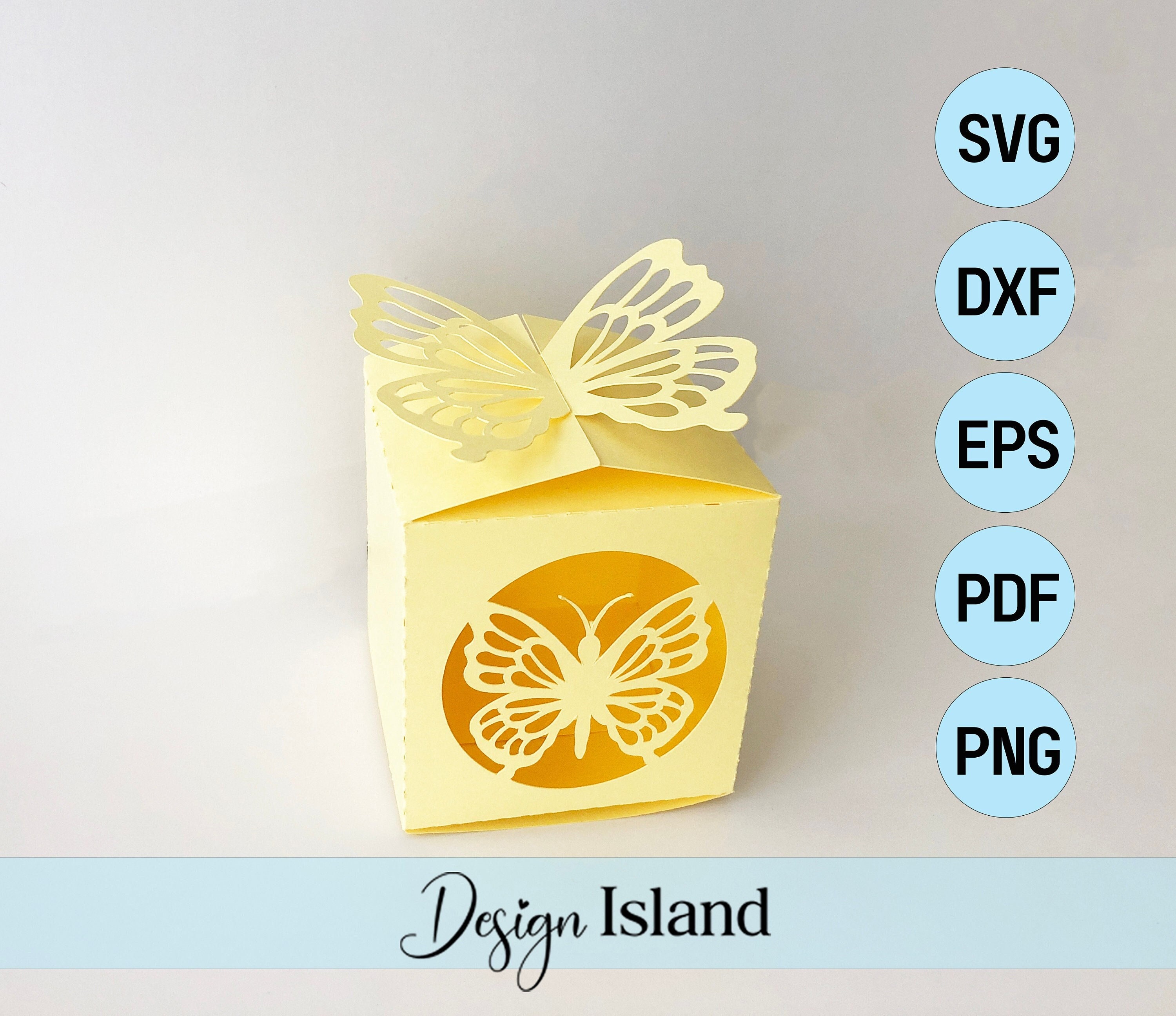 Butterfly Box SVG Butterfly Gift Box Template Twist Box Etsy Australia