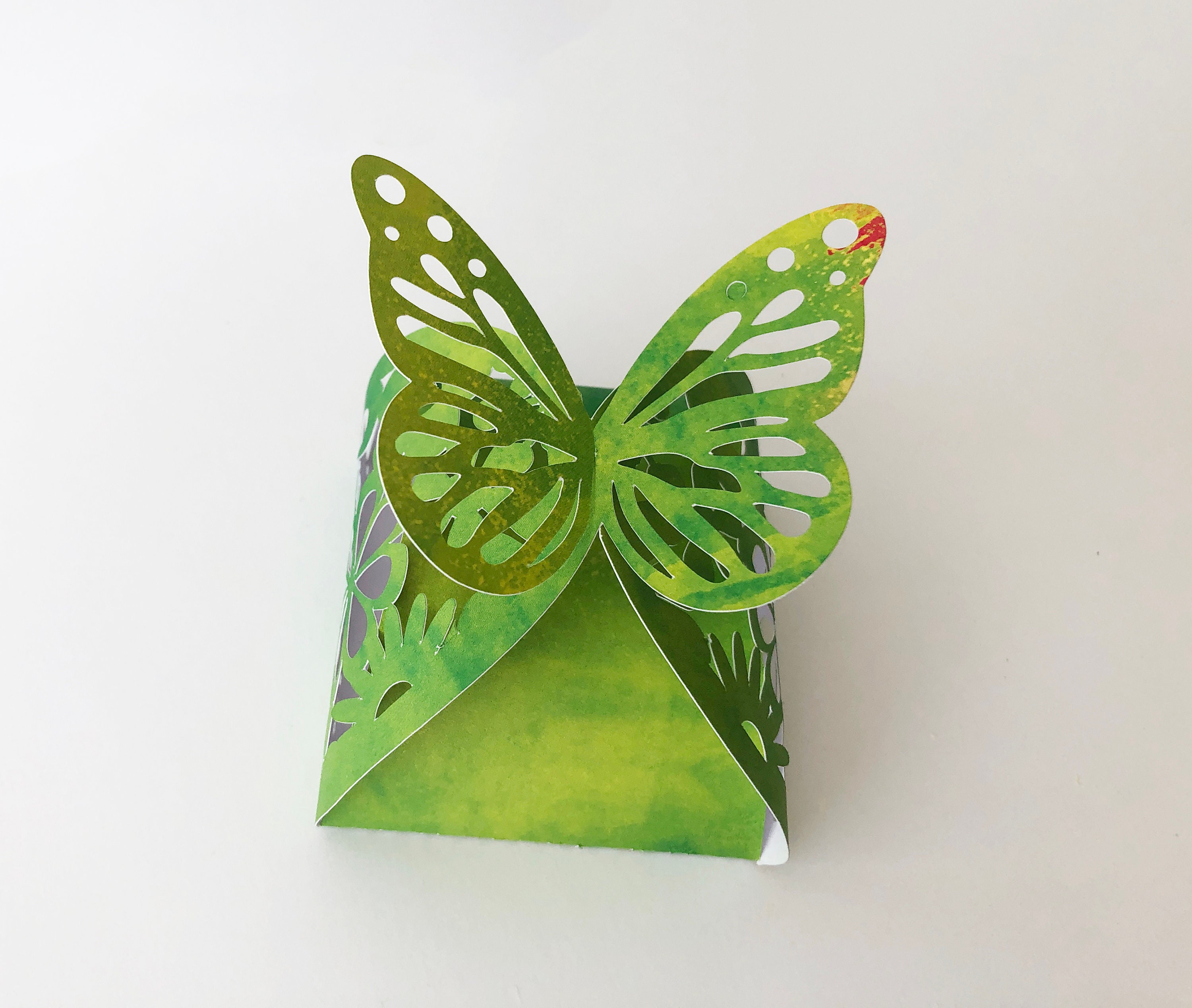 Butterfly Box SVG Butterfly Gift Box Template Twist Box - Etsy UK