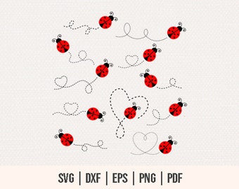 Ladybug Bundle SVG - Ladybug SVG - Layered Ladybug SVG - Ladybug Path svg - Ladybug Files for Cricut Silhouette - Ladybug Route svg