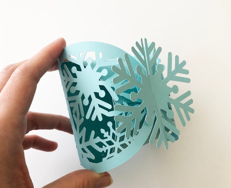 Snowflake Box SVG Snowflake Gift Box Template Twist Box - Etsy