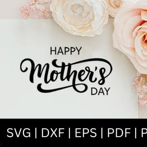 Glücklicher Muttertag SVG - Handbeschriftete Mutter Zitate - Glückliche Muttertag Schriftarten SVG - Digital Download für Cricut, Silhouette, Glowforge