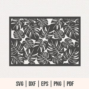 May include: Black and white silhouette of tropical leaves, forming a repeating pattern. The leaves are arranged in a random, organic pattern, creating a sense of movement and energy.