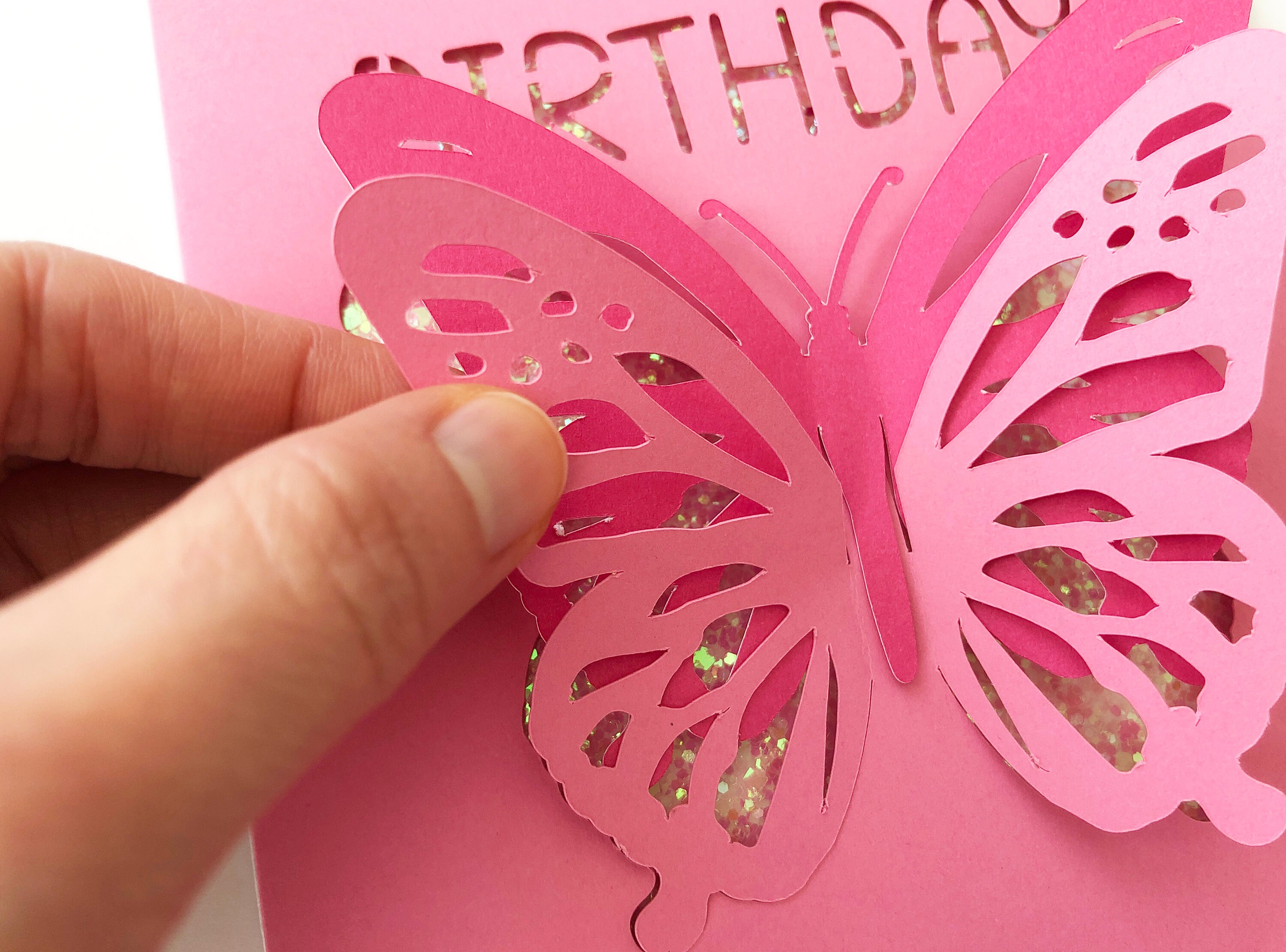 3D Butterfly Pop up Card SVG - Butterfly Birthday Pop up Card SVG ...