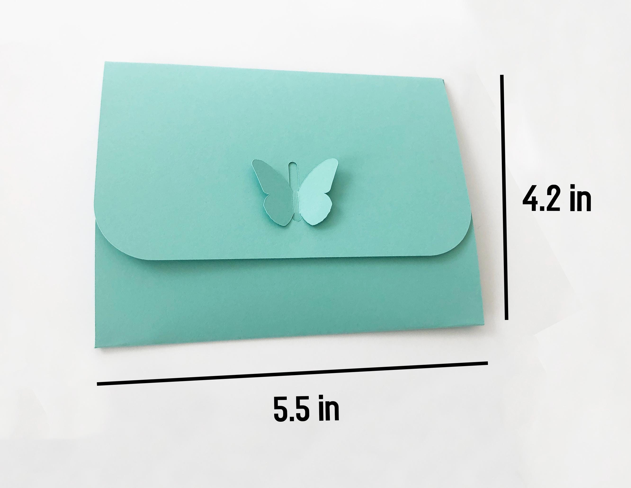 Butterfly Envelope Cut Files - No Glue Needed Envelope Template ...