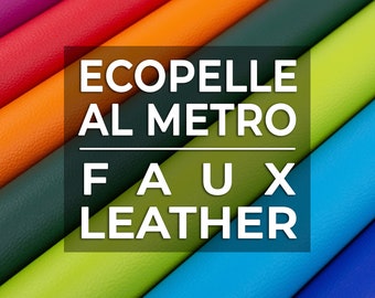 GIURI TESSUTI - Faux Leather BREMA, Waterproof and Anti Cracking Fabric for Furniture, Interior Upholstery and Accessories - H. 140cm