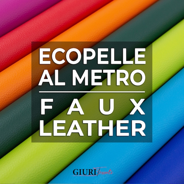 GIURI TESSUTI - Ecopiel BREMA, Tejido Impermeable y Antigrietas Para Muebles, Tapicería Interior y Accesorios - H. 140cm