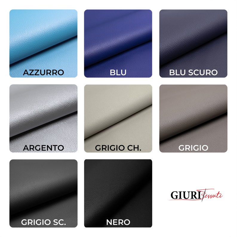 GIURI TESSUTI Faux Leather BREMA, Waterproof and Anti Cracking Fabric for Furniture, Interior Upholstery and Accessories H. 140cm image 8
